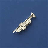 Trumpet Enameled Pin