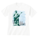 Lady Liberty on Guitar T-Shirt