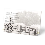 Pewter Music Score Card Holder