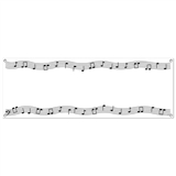 Music Notes 5ft Indoor/Outdoor Banner