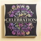 Celebration Lyrics Wall Art