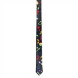 Festive Notes Narrow Necktie