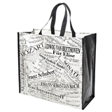 Music Collage Recycled Tote