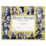 Composers Music Award Certificates, Set of 10