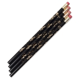 Gold Treble Clefs Pencil