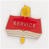 Academic Service Enameled Pin