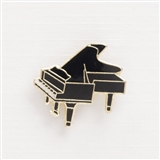 Mini Grand Piano Enamel Pin