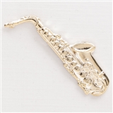 Golden Saxophone Pin