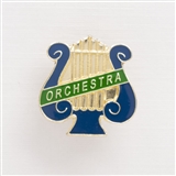 Lyre &#039;Orchestra&#039; Enameled Pin