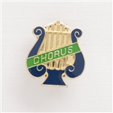 Lyre &#039;Chorus&#039; Enameled Pin