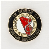 In Honor of Musical Excellence Round Pin