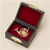 French Horn Pin with Case