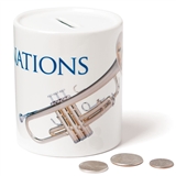 Personalized Instrument Coin Bank