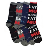 Men&#039;s &#039;No Music No Fun&#039; Mid-Calf Socks