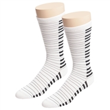 Men's Black and White Piano Keys Socks