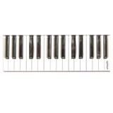 Cut-Out Piano Keys Magnet