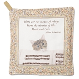 Cats & Music Potholder