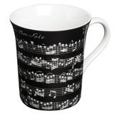 Black Vivaldi Sheet Music Mug