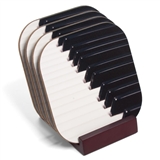 Piano Keyboard Coasters Set With Stand