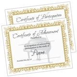 Piano Certificates, Set of 10