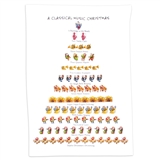 12 Days of Classical Music Tea Towel