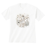 Da Vinci's Vitruvian Guitar Man T-Shirt