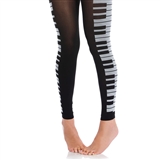 Piano Keys Ladies&#039; Footless Tights