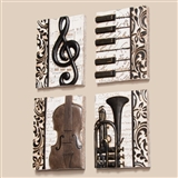 Quartet of Music Plaques