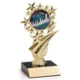 Shooting Star Music Column Trophy