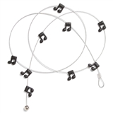 Music Notes Magnet Cable Card Display