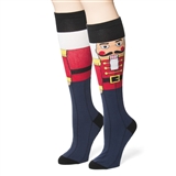 Christmas Nutcracker Knee-High Socks