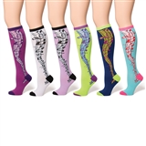 Snazzy Music Socks Wardrobe, Set of 6 Pairs