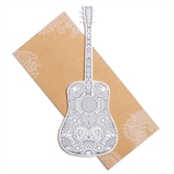 Diecut Guitar Coloring Card