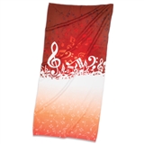 Music Wave Beach Towel