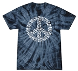 Music Peace Sign Tie Dye T-Shirt