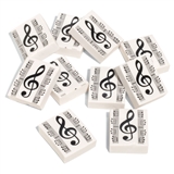 Pack of Ten Music Erasers