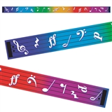 Bright &amp; Colorful Music 2in x 39ft Border