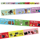 Types of Music 8in x 14ft Chalkboard Topper