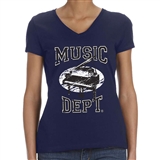 Music Dept. Piano Ladies T-Shirt