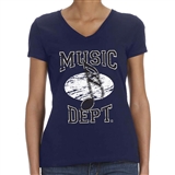 Music Dept. Music Note Ladies T-Shirt