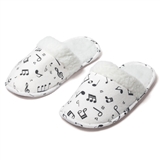 Women&#039;s Flannel Music Slippers