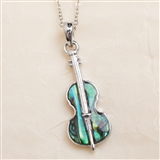 Abalone Violin Necklace