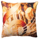 Golden Clef Linen-Finish Pillow