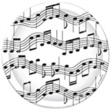 Music Notes 9 Paper Plate