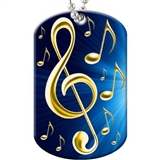 Vibrant Music Dog Tag