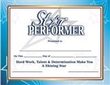 Star Performer Award Certificates, Set of 10