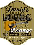 Personalized Legendary Blues Lounge Sign