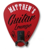 Personalized Red Guitar Lounge Guitar Holder