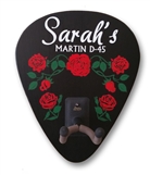 Personalized Roses Guitar Holder