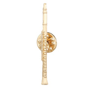 Gold Clarinet Lapel Pin